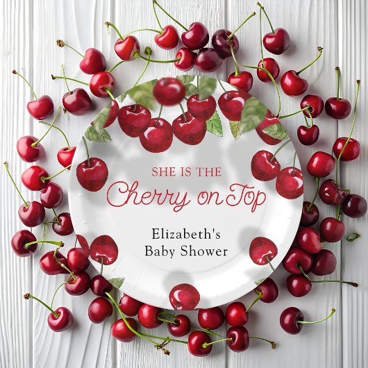 Berry Sweet Cherry Baby Duschpapier Teller