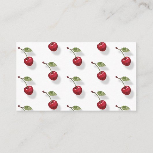 Berry Sweet Cherry Wie groß ist Mama's Bauch Begleitkarte (Rückseite)