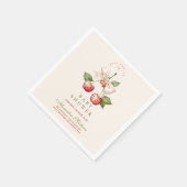 Berry Sweet Coquette Babydusche Serviette (Ecke)