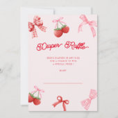 Berry Sweet Coquette Diaper Raffelkarte Einladung (Vorderseite)