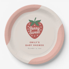 Berry Sweet Cute Baby Shower Pappteller