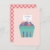 Berry Sweet Danke-Card RSVP Karte (Vorne/Hinten)