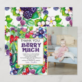 Berry Sweet Dankeskarte (Vorne/Hinten)