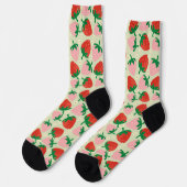 Berry Sweet Delights Olivgrün Socken (Linkes Detail)
