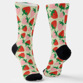Berry Sweet Delights Olivgrün Socken (Gewinkelt)