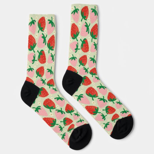 Berry Sweet Delights Olivgrün Socken (Rechts)