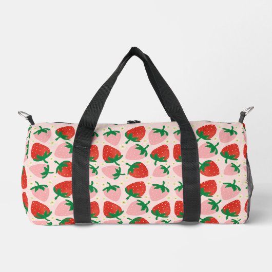 Berry Sweet Delights  Sanftes Rosa Duffle Bag (Vorderseite)
