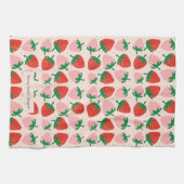 Berry Sweet Delights  Sanftes Rosa Geschirrtuch (Horizontal)