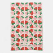 Berry Sweet Delights  Sanftes Rosa Geschirrtuch (Vertikal)
