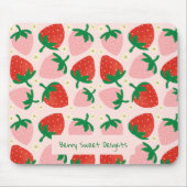 Berry Sweet Delights  Sanftes Rosa Mousepad (Vorne)