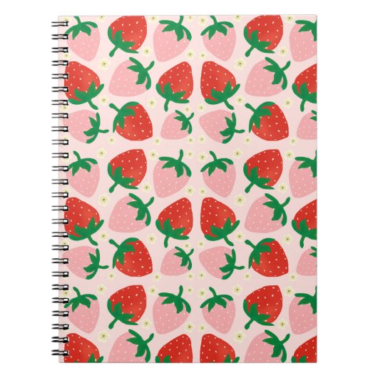 Berry Sweet Delights Sanftes Rosa Notizblock (Vorderseite)