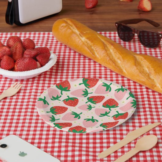 Berry Sweet Delights Sanftes Rosa Pappteller (Picknick)