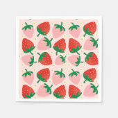 Berry Sweet Delights  Sanftes Rosa Serviette (Vorderseite)