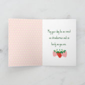 Berry Sweet Delights Soft Pink Birthday Karte (Innenseite)