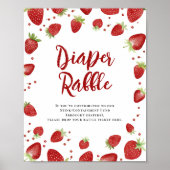 Berry Sweet Diaper Raffle Baby Duschzeichen Poster (Vorne)
