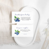 Berry Sweet Diaper Raffle Dusche Blueberries Begleitkarte