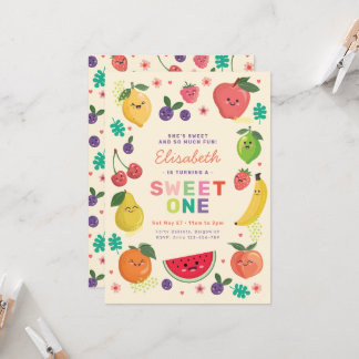 Berry Sweet Ein Geburtstag laden Rainbow Niedlich Einladung