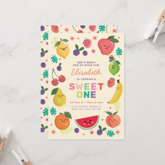 Berry Sweet Ein Geburtstag laden Rainbow Niedlich Einladung