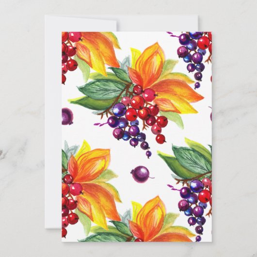 Berry Sweet Einladung (Rückseite)