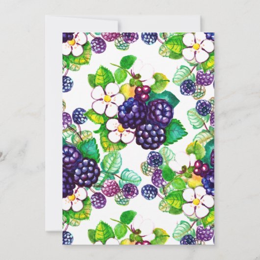 Berry Sweet Einladung (Rückseite)