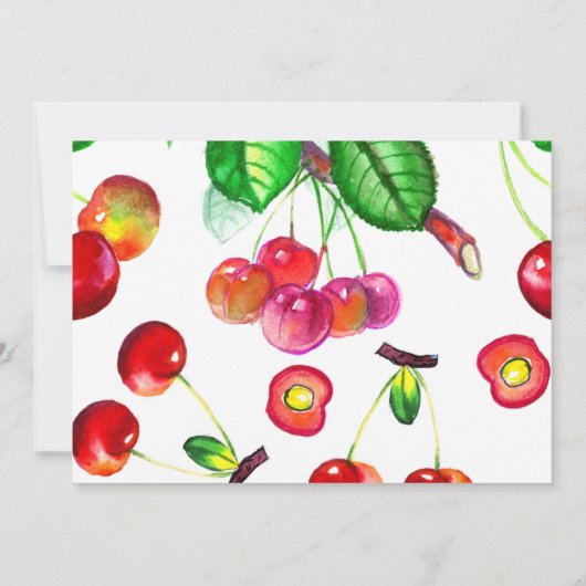 Berry Sweet Einladung (Rückseite)