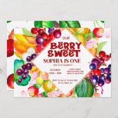 Berry Sweet Einladung (Vorne/Hinten)