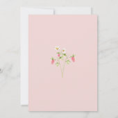 Berry Sweet Elegant Baby Shower Strawberry Einladung (Rückseite)