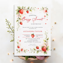 Berry Sweet Erdbeer-Garten Sommer-Baby-Party