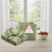 Berry Sweet Erdbeer Geschmack Geschenk 1. Geburtst Dreieckiger Aufkleber