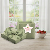 Berry Sweet Erdbeer Geschmack Geschenk 1. Geburtst Stern-Aufkleber