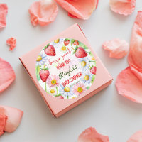 Berry Sweet Erdbeere Baby Dusche Danke für Ihre Hi