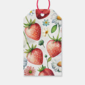 Berry Sweet Erdbeere Baby Dusche Gefallen Geschenkanhänger (Rückseite)