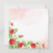 Berry Sweet Erdbeere Geburtstagsparty (Rückseite)