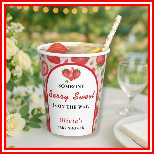 Berry Sweet | Erdbeere Pappbecher