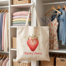 Berry Sweet Erdbeertasche | Süße Wasserfarbe