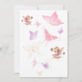 Berry Sweet Fairy Magic Strawberry Garden Geburtst Einladung (Rückseite)