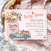 Berry Sweet Farmers Market Baby Girl Shower Einladung