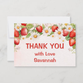 Berry Sweet First Birthday Dankeskarte