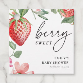 Berry Sweet Floral Baby Dusche Geschenkanhänger