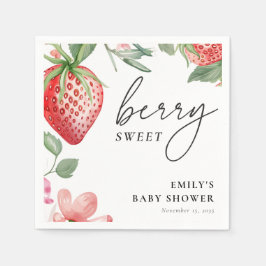 Berry Sweet Floral Baby Dusche Serviette