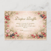 Berry Sweet Floral Diapper Raffle Begleitkarte (Vorderseite)