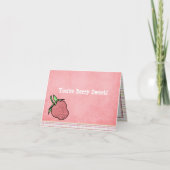 Berry Sweet Folded Notecard Dankeskarte (Vorderseite)