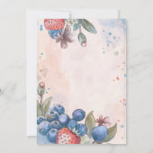 Berry Sweet Fruit Baby Dusche Einladung (Rückseite)