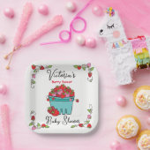 Berry Sweet Fruit Basket Baby Dusche Pappteller (Party)