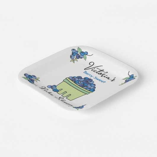 Berry Sweet Fruit Basket Baby Dusche Pappteller (Gewinkelt)