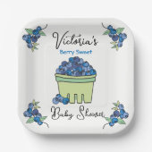 Berry Sweet Fruit Basket Baby Dusche Pappteller (Vorderseite)