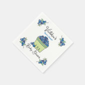 Berry Sweet Fruit Basket Baby Dusche Serviette (Ecke)