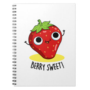 Berry Sweet Funny Strawberry Pun Notizblock