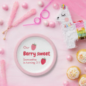 Berry Sweet Geburtstag mit Strawberry Pappteller (Party)