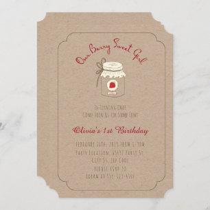 Berry Sweet Geburtstagsparty Einladungen